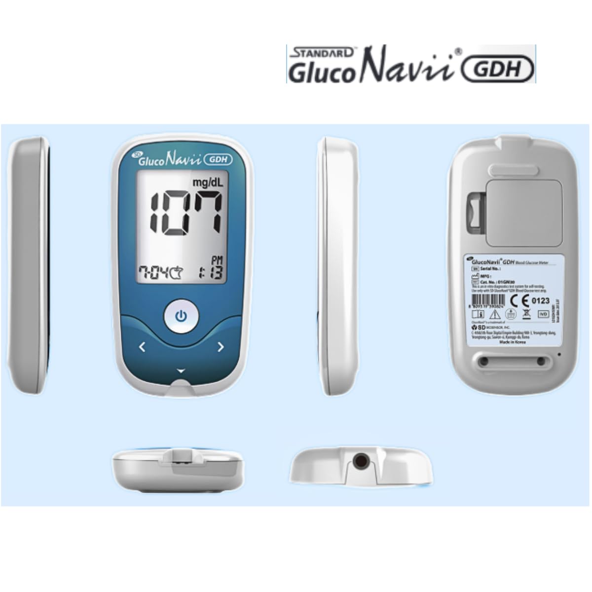 STANDARD Gluco Navii GDH Blood Glucose Monitor with 100 Strips - Gluco ...