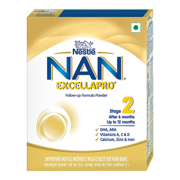 Nestlé Nan EXCELLAPRO 2 Follow-Up Formula Powder - After 6 months, Up to 12  months, Stage 2, 400g Bag-In-Box Pack