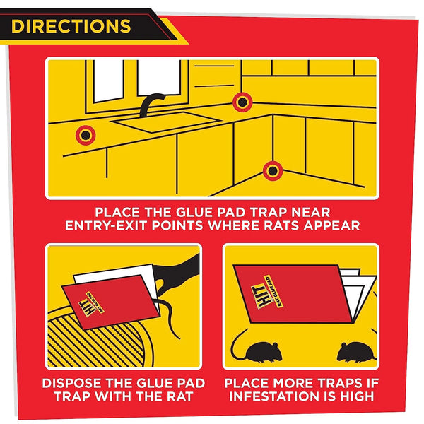 Rat Glue Pad For Killing Rats (Mouse Glue Pad) - Godrej Hit