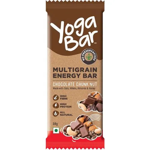 Yoga Bar Multigrain Energy Bar - Chocolate Chunk Nut, 38 g