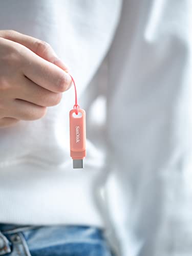 SanDisk Ultra Dual Drive Go USB 3.0 Flash Drive, Peach, 512GB, 5Y ...