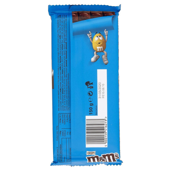 M&M's Crispy Milk Chocolate Bar, 150g – Fetch N Buy