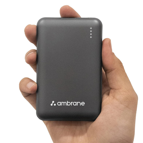 Ambrane 10000mAh Slimmest & Compact (Pocket/Bag Friendly) Powerbank, 2 –  Fetch N Buy