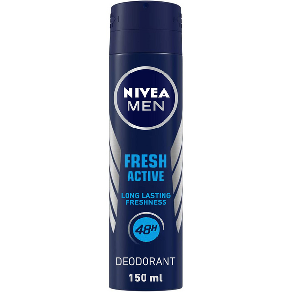 NIVEA Fresh Active long lasting freshness Deodorant Spray For Men 150 ml