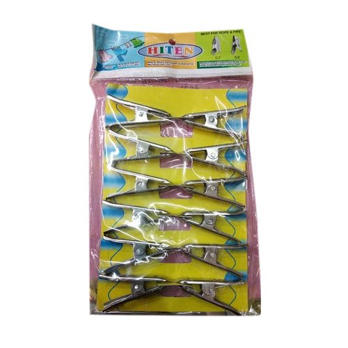 Buy Muskaan Big Evergreen Stainless Steel Cloth Clips 12 pcs